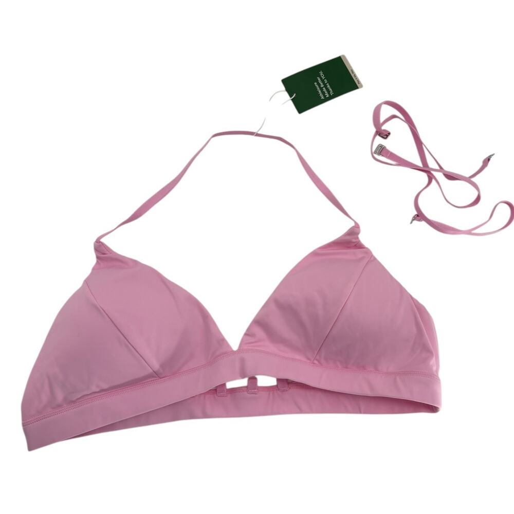 2/$30 HALARA Sport Bra Size XL Pink SoftlyZero Airy Low Support Deep V Neck